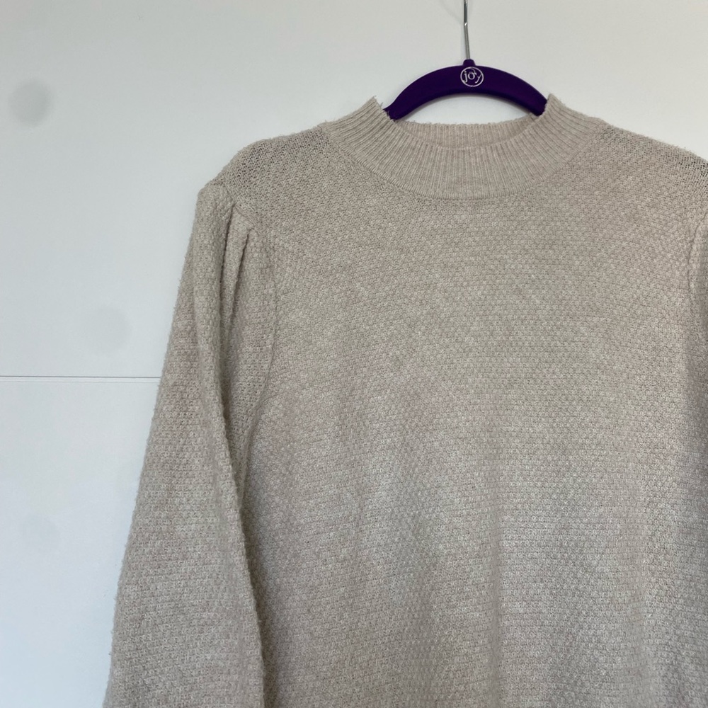 Cream Mock Neck Sweater | Pink Republic